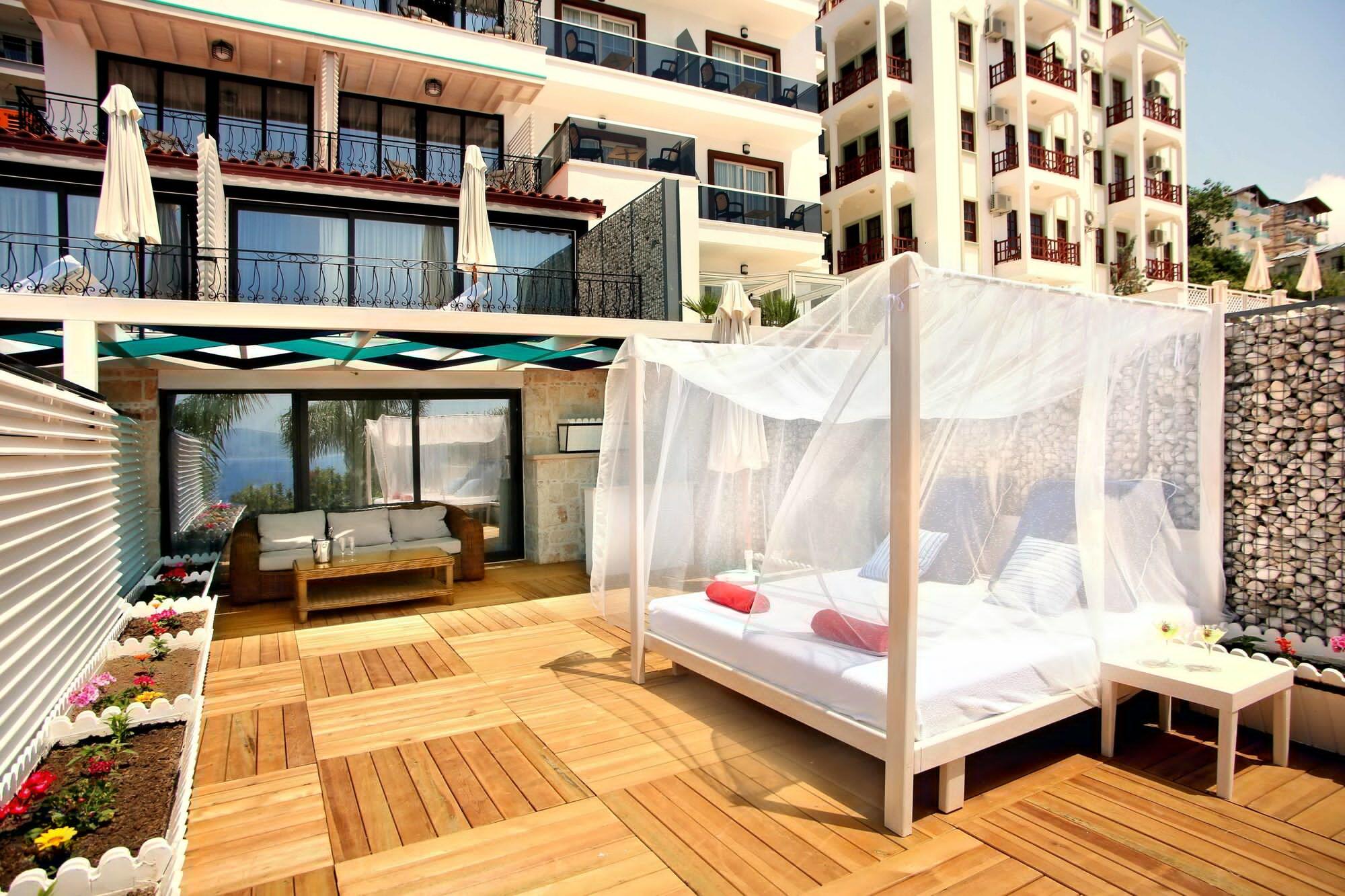 Nur Beach Hotel Kaş Exteriör bild